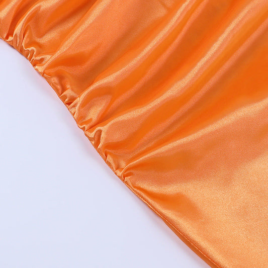 Steady Love Textured Satin Slip Dress Mango