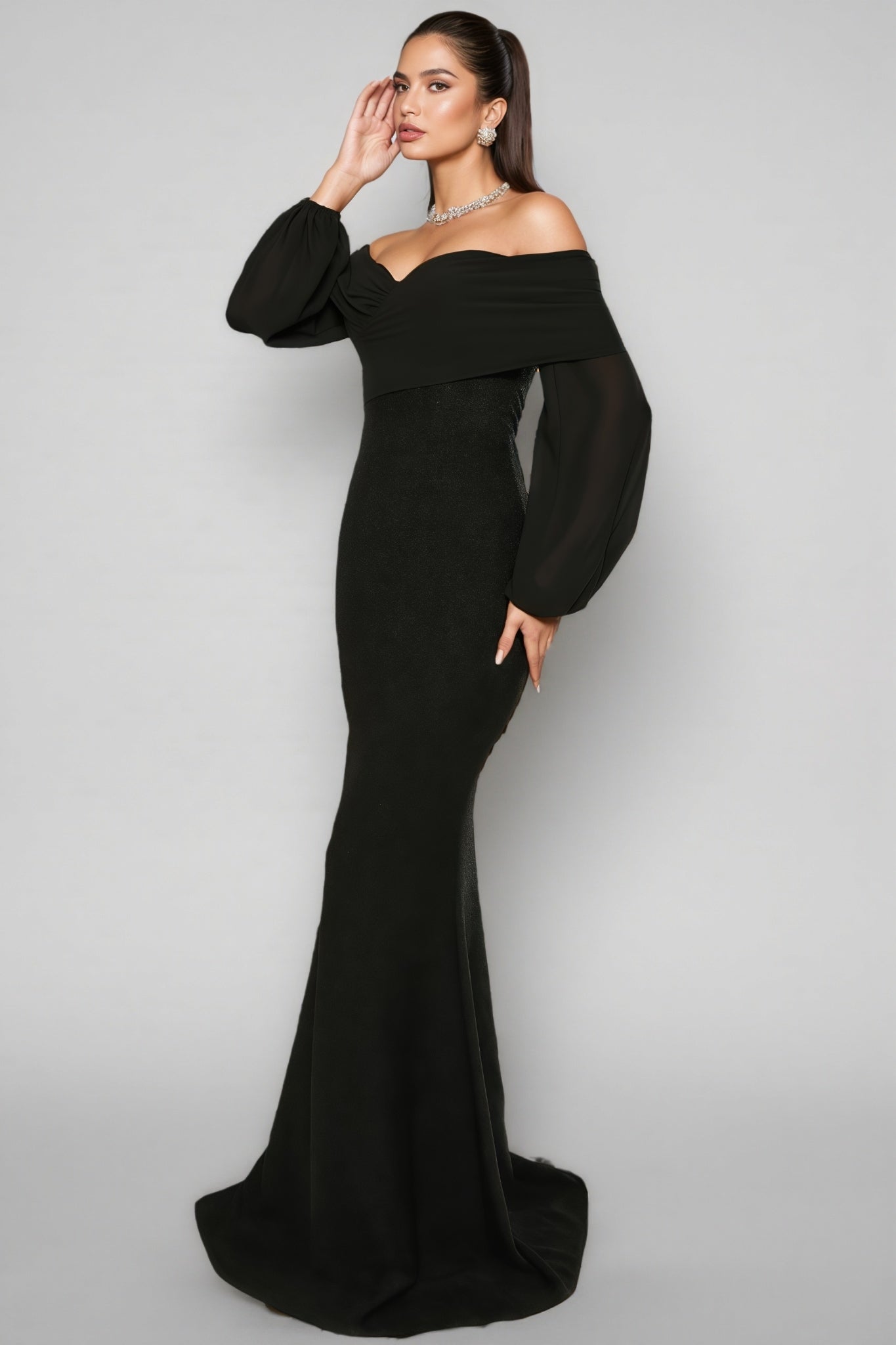 Zoey Strapless Fishtail Maxi Dress