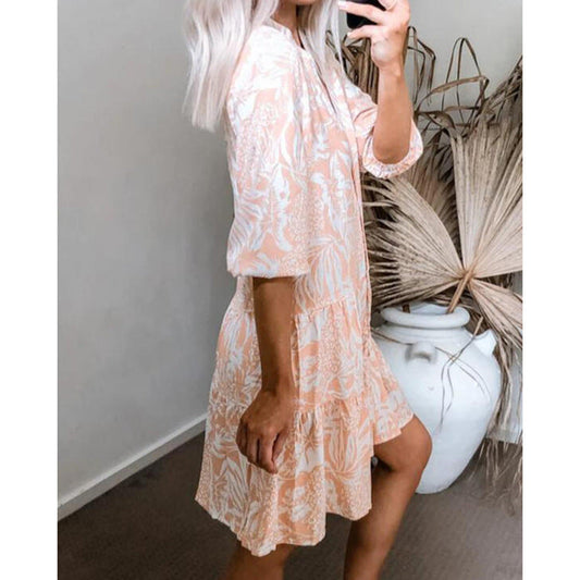 Fleur Satin Paisley Button Down Shirt Dress