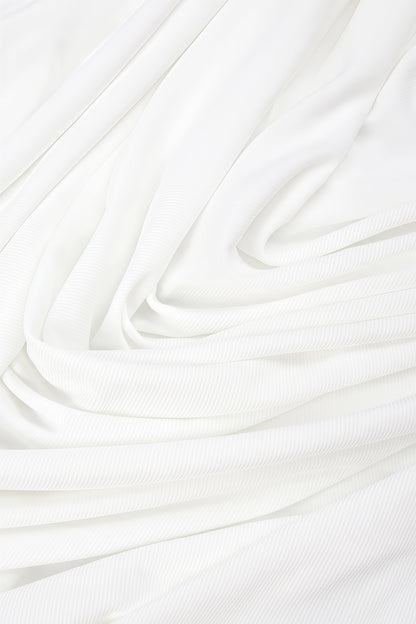 Sarads Deep V White Denim Maxi Dress