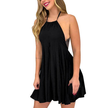 Darcy Distressed Halter Tunic Black Final