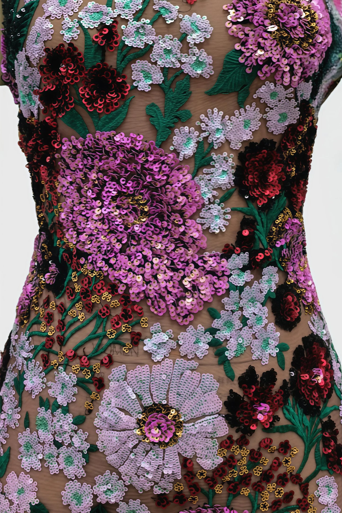 Zaelyx Pink Sequin Multi Mini Dress