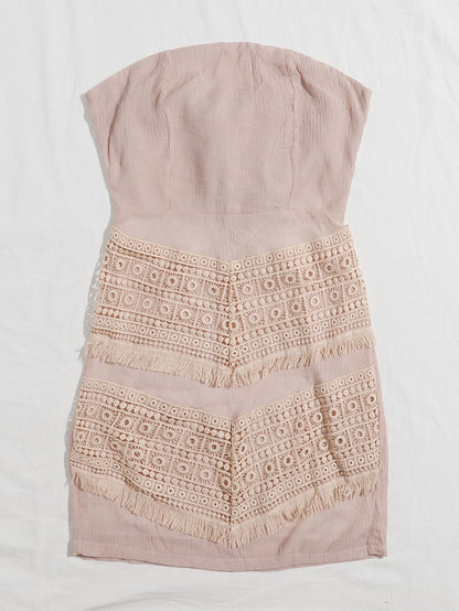 Off Shoulder Tie Back Schiffy Dress