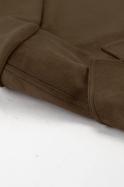 Retro Brown Suede Blazer