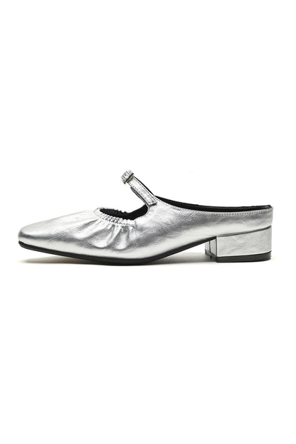 Ruched Closed-toe Heels