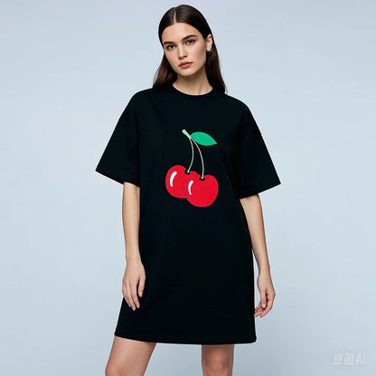 3D Print Cotton Loose Fit Tshirt