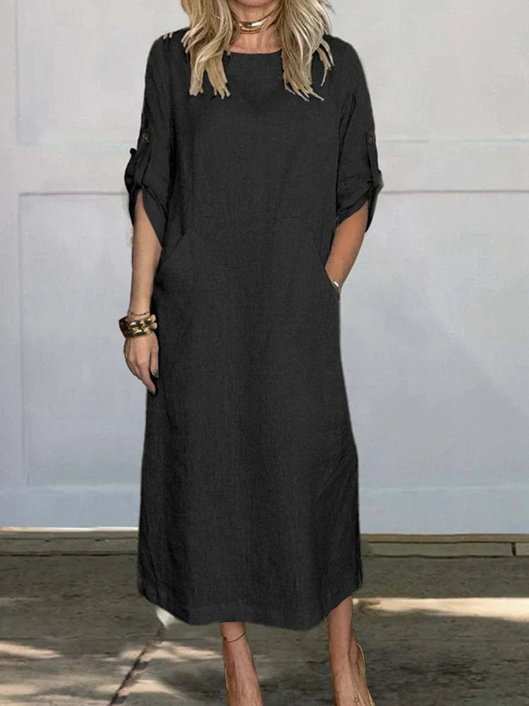 Consolación Sweater Dress with Pockets for Women Relaxed Modern Fit