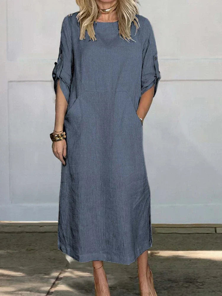 Isis Sweater Dress with Pockets for Women Elegant Evening Look
