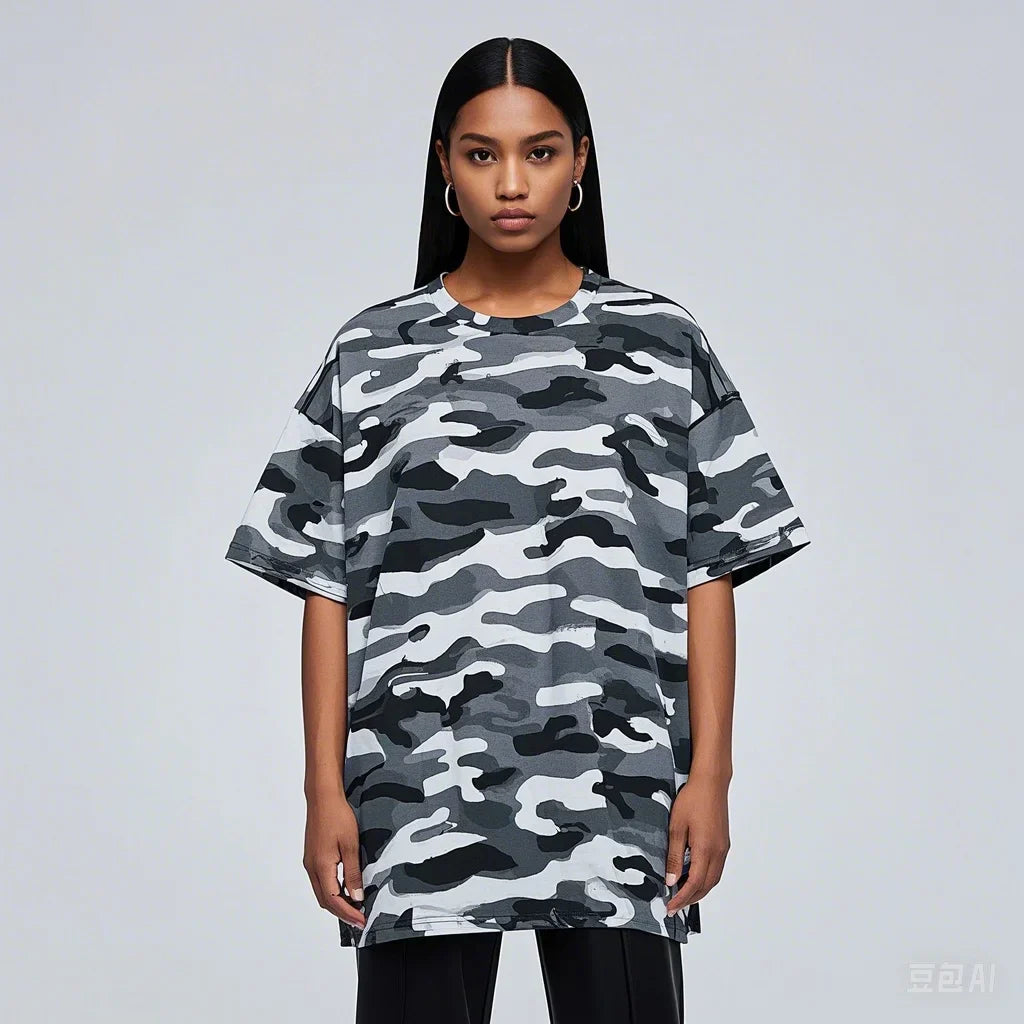 Camouflage Floral Summer Tshirt