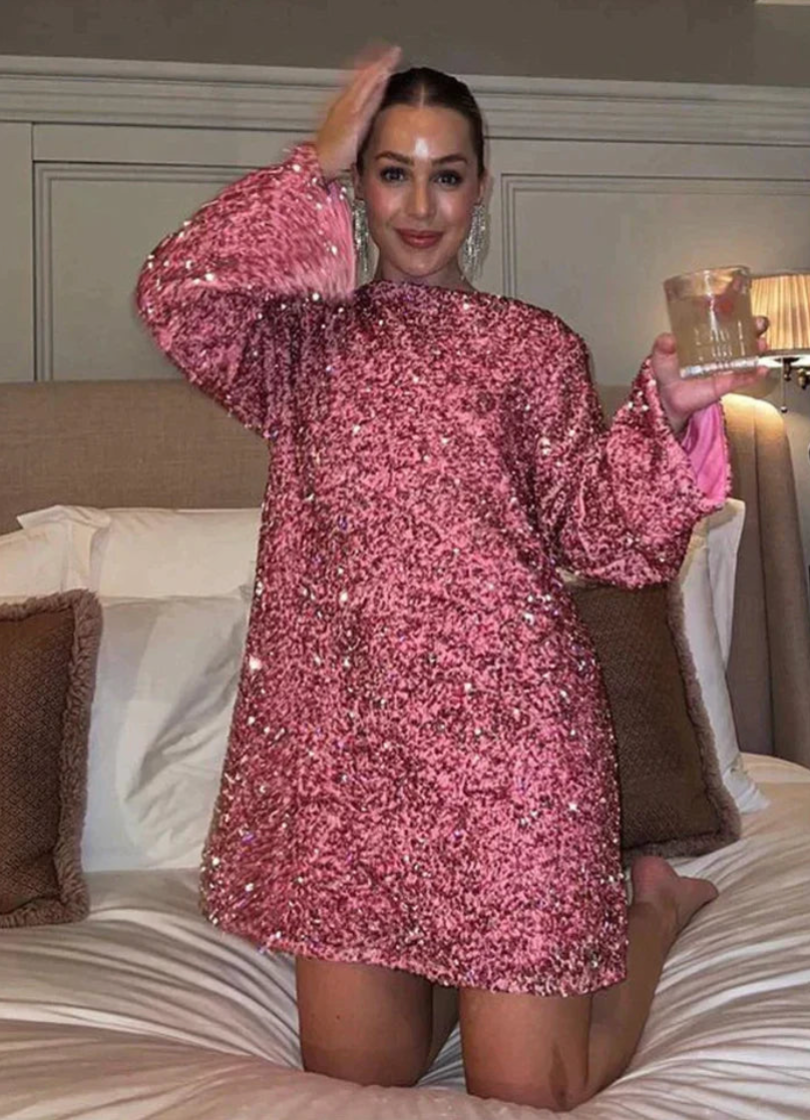Agueda Elevated Sequin Party Dress Boutique Collection