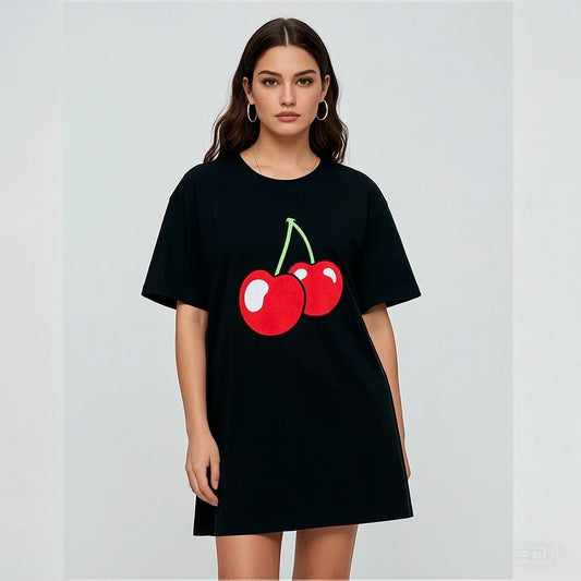 3D Print Cotton Loose Fit Tshirt