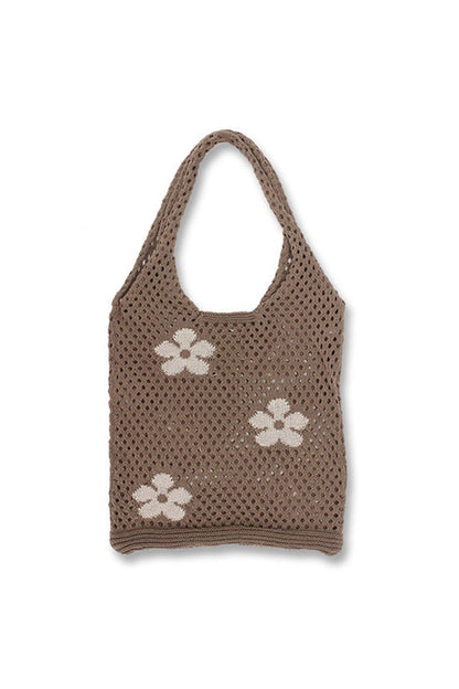 Small Flower Hollow-out Crochet Bag