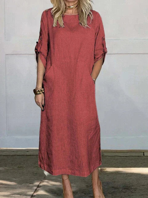 Consolación Sweater Dress with Pockets for Women Relaxed Modern Fit