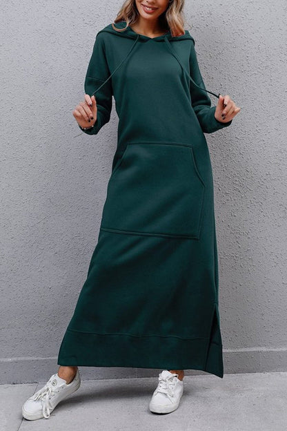 Xara Elevated Hoodie Dress with a Slit Hem Boutique Collection