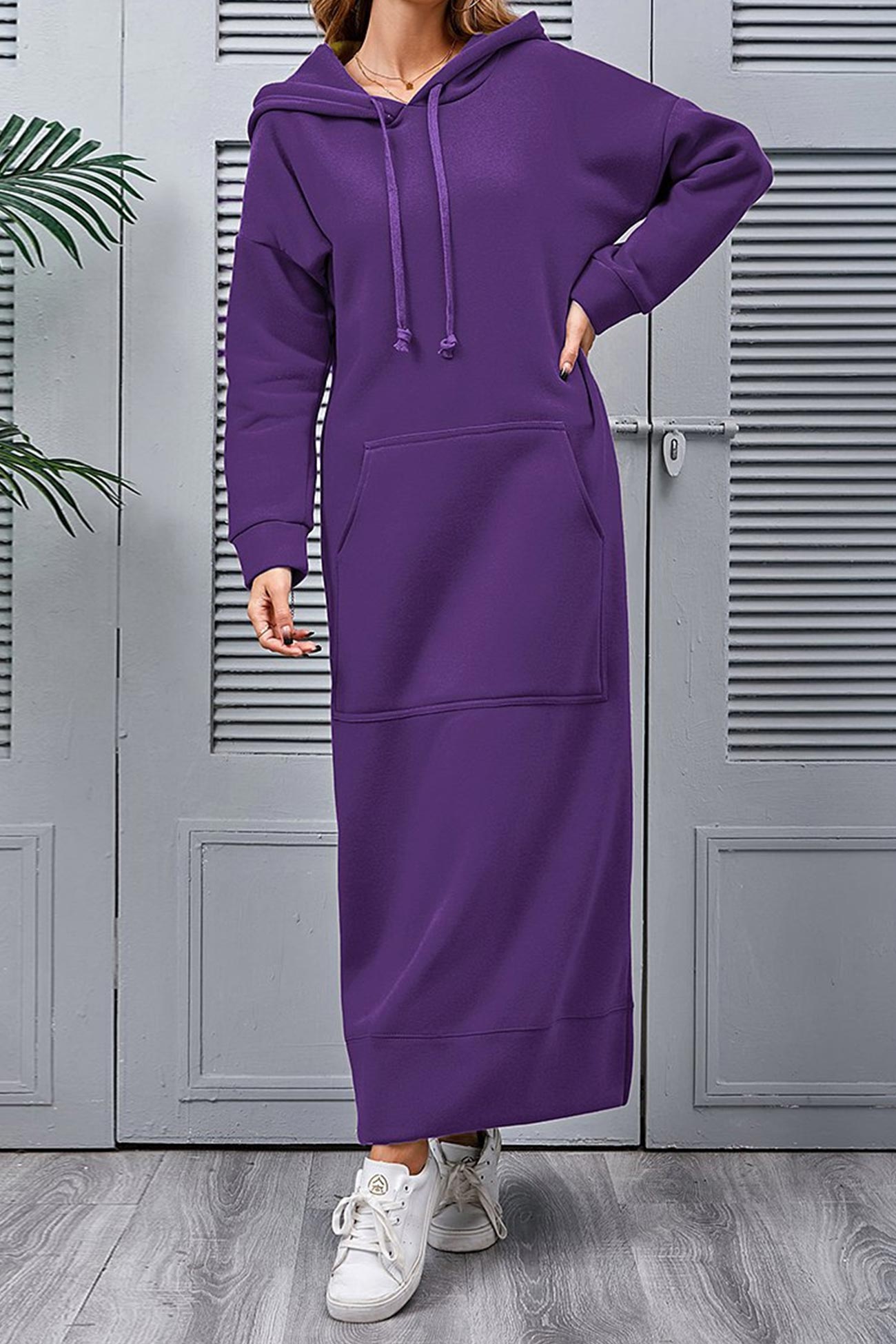 Xara Elevated Hoodie Dress with a Slit Hem Boutique Collection