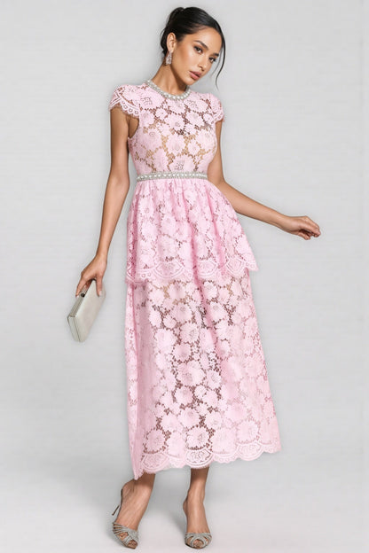 Reign Pink Lace Madi Dress
