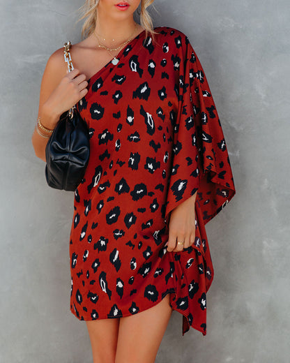 Trade Winds Printed One Shoulder Statement Dress FINAL