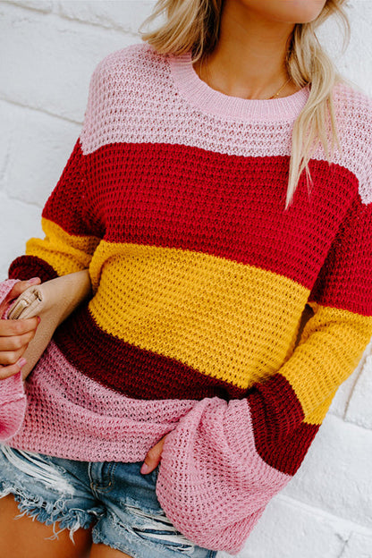Feelin' Groovy Colorful Stripe Blouse
