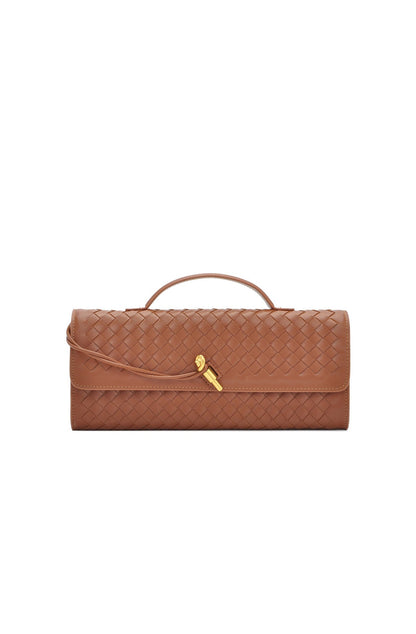 Woven Baguette Shoulder Bag Crossbody Bag