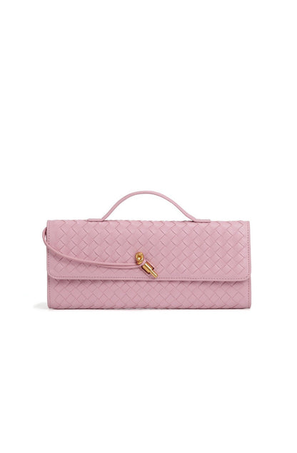 Woven Baguette Shoulder Bag Crossbody Bag