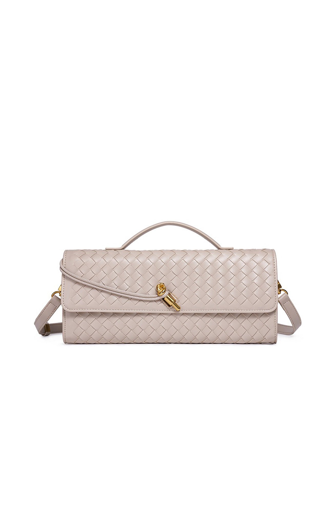 Woven Baguette Shoulder Bag Crossbody Bag