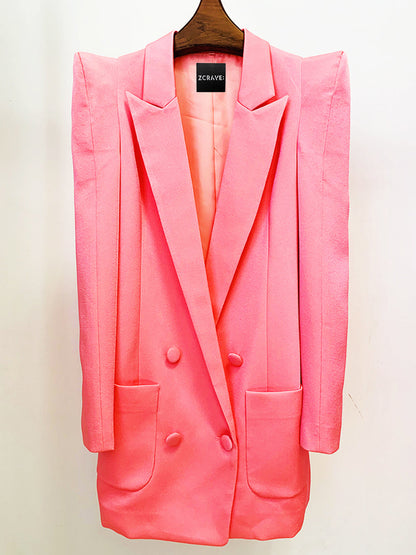 CHEMISTRY Blazer Dress & Pants Set in Pink