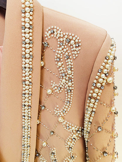 NAUTA Pearls Beaded Blazer Dress