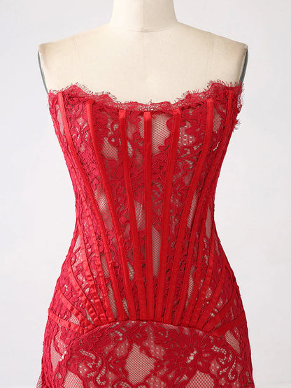 ANGELIC Mini Dress in Red