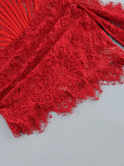 ANGELIC Mini Dress in Red