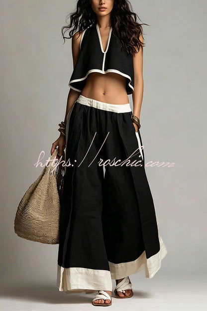 Effortless Summer Linen Matching Set