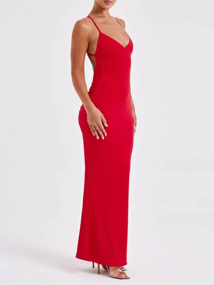 Abbey Backless Sleeveless Maxi Dress