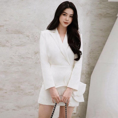 Abbie Solid Blazer Dress