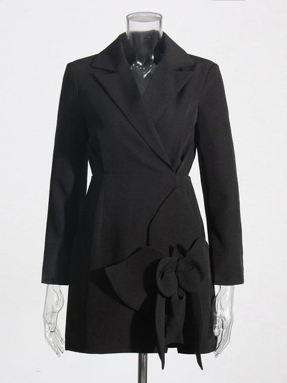 Abbie Solid Blazer Dress