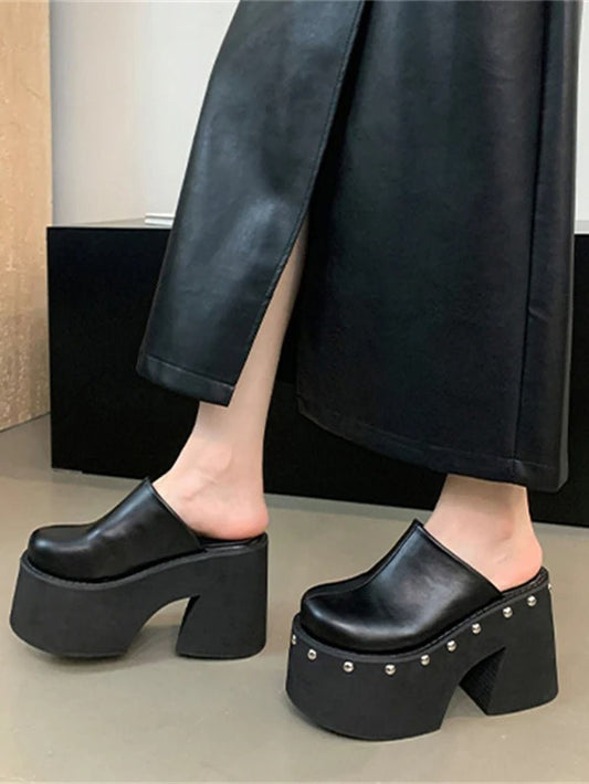 Adalyn Thick High Heel Shoe