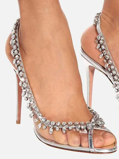Alani Crystal Tassel High heel Shoe