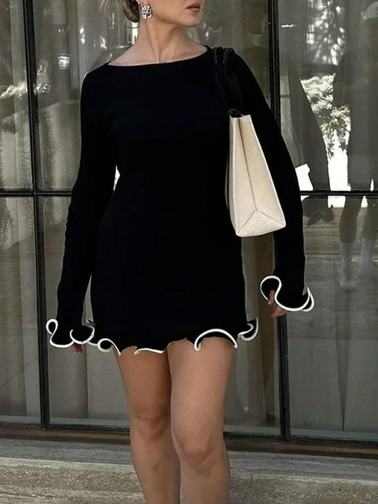 Amaya Bodycon Ruffle Mini Dress