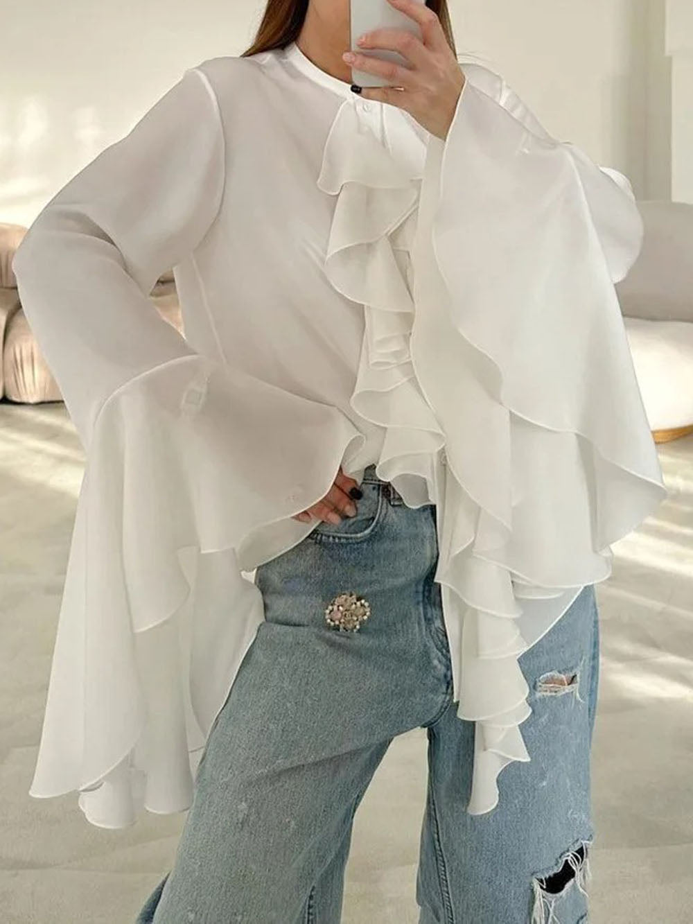 Angelin Sleeve Top & Pant Set