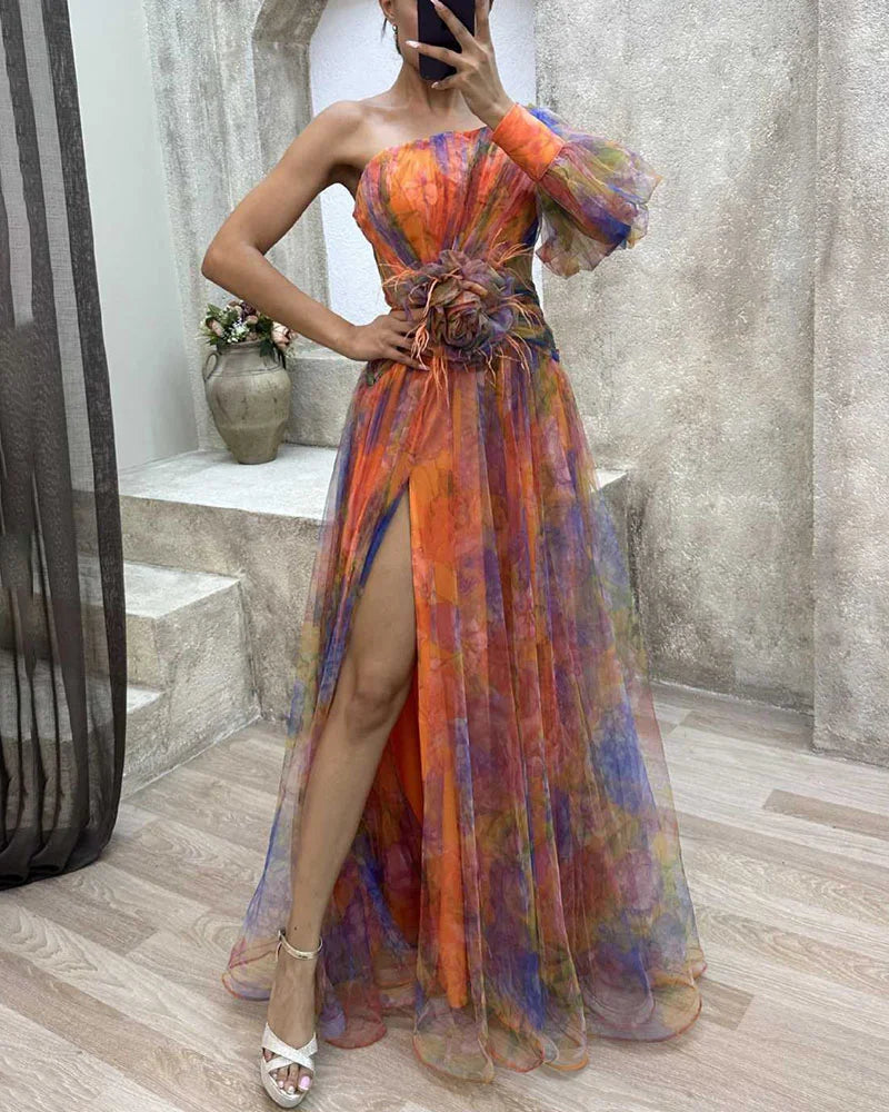 Alessandra Timeless Off the Shoulder Party Dress Evening Wear Edit