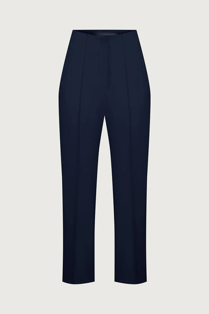 Exquisite and Fashionable High Waist Pocketed Straight Leg Pencil Pants