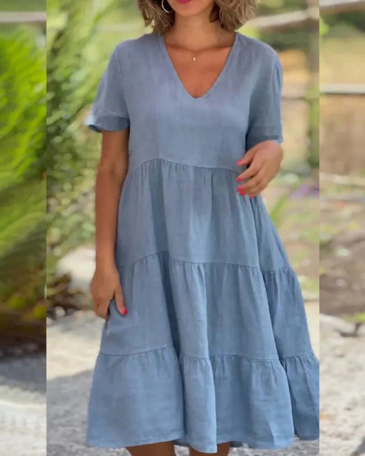 Ana Premium Midi Dress for Summer Elevated Occasion Wear