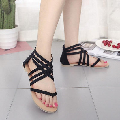 Boho Cross Tied Sandals