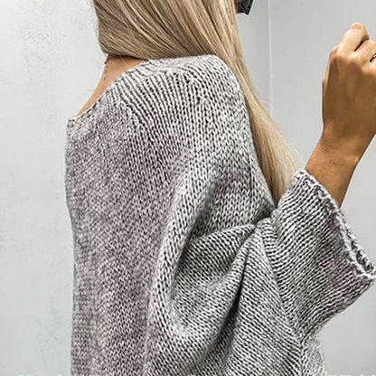 Elegant Knitted Cape Sweater