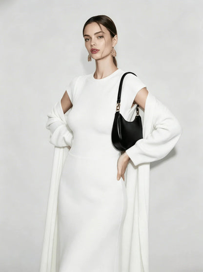 Cardigan Sleeveless Dress Knit Set