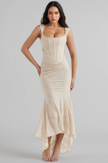 Taye Vintage Cream Floral Maxi Dress