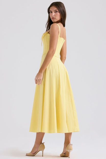Allegra Timeless Midi Dress with Corset Everyday Luxe Edit
