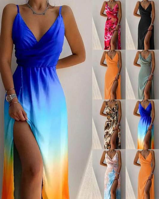 Jazmín Minimalist Women's Long Summer Dress Maxi Premium Wardrobe Essential