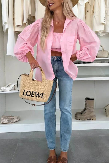 SHIRT WITH TOP  PINK