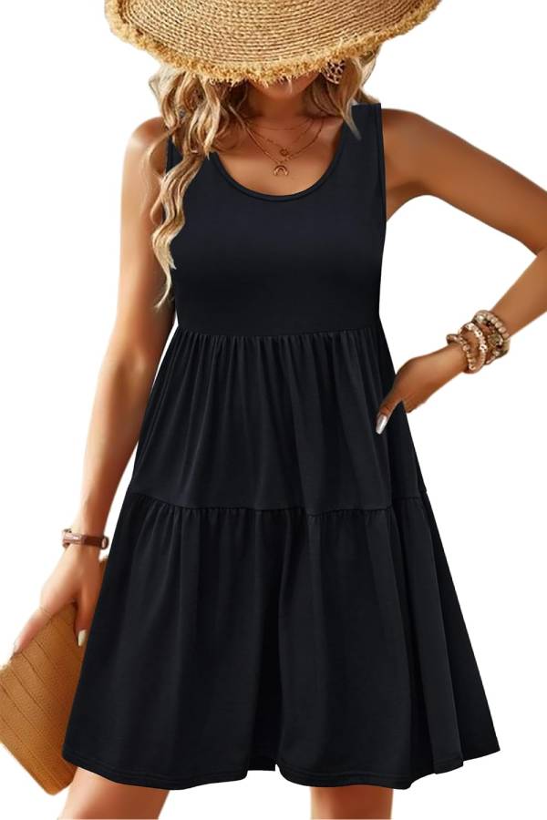 Womens Summer Sundress Boho Floral Casual Tank Dresses
