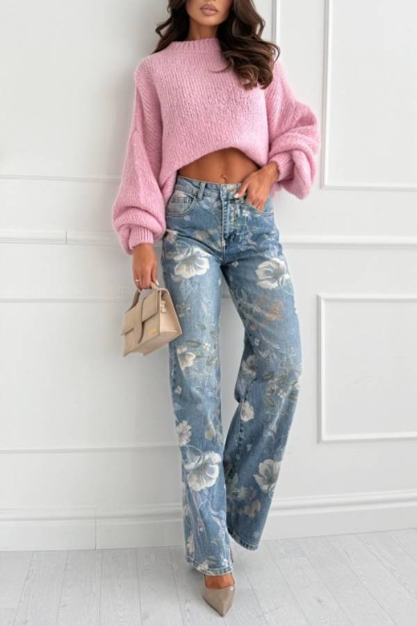 PASTEL FLOWERS jeans