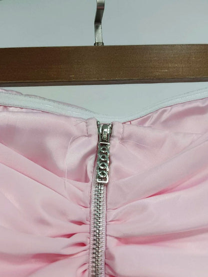 Elise Backless Folds Top
